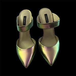 Nine West Multicolor Iridescent Heels